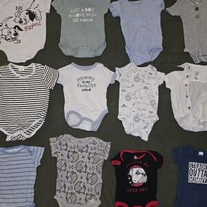 12 Assorted Baby Onesies